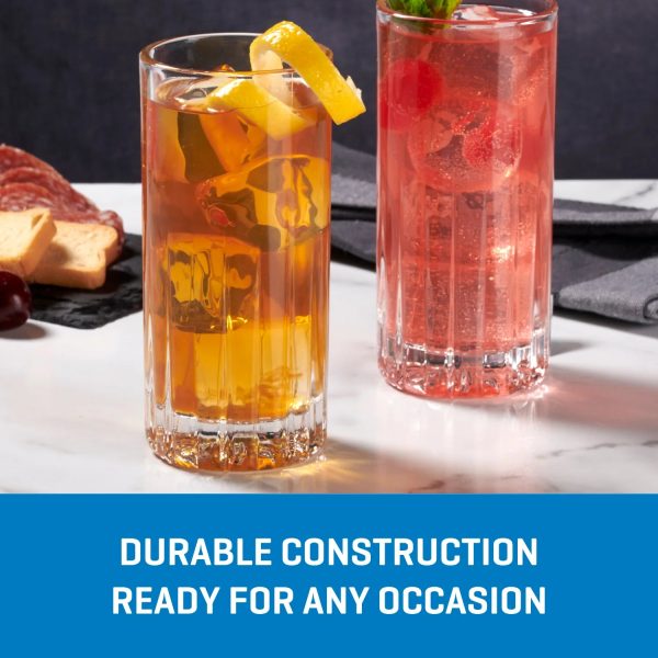 Corelle Dinnerware- Lightweight Traze PRE Highball Glasses (4-Pieces), 12-ounce, Dishwasher Safe Corelle Dinnerware- Lightweight Traze PRE Highball Glasses (4-Pieces), 12-ounce, Dishwasher Safe