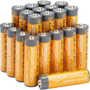 20-Pack AA Alkaline Batteries, 1.5 Volt, 10-Year Leak-Free Shelf Life, for Everyday and Household Devices
