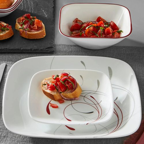 Corelle Dinnerware- Lightweight Color Block 10.25 Dinner Plate