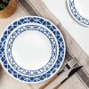 Corelle Dinnerware- Lightweight Cobalt Circles 16-piece Mugless Dinnerware Set, Service of 4 Corelle Dinnerware- Lightweight Cobalt Circles 12-piece Mugless Dinnerware Set, Service of 4