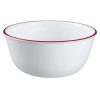 Corelle Dinnerware- Lightweight Red Banded 28-ounce Large Soup Bowl