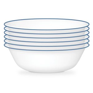 Corelle Dinnerware- Lightweight Botanical Stripes 32-piece Dinnerware Set, Service for 8