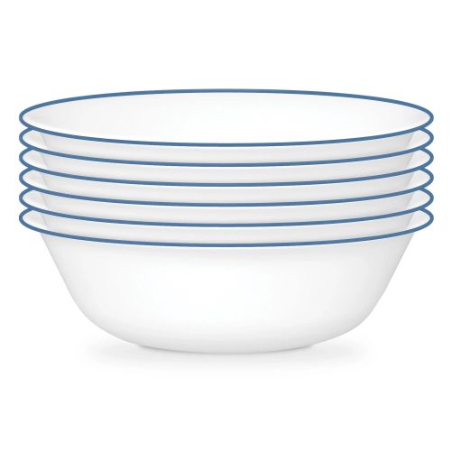 Corelle Dinnerware- Lightweight Botanical Stripes 6.75 Appetizer Plate