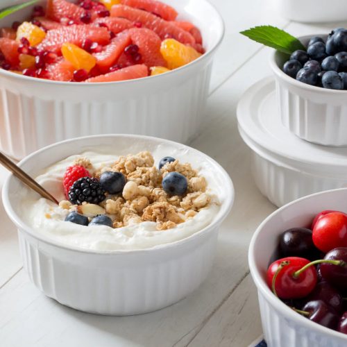 Corelle Dinnerware- Lightweight French White? 10-piece Round Bakeware Set
