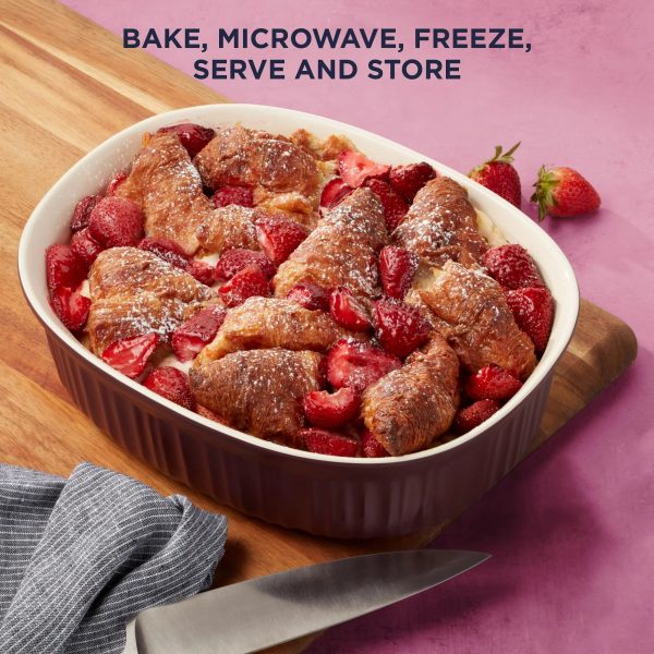 Corelle Dinnerware- Lightweight French Colors 6-piece Bakeware Set, Cabernet Corelle Dinnerware- Lightweight French Colors 6-piece Bakeware Set, Cabernet