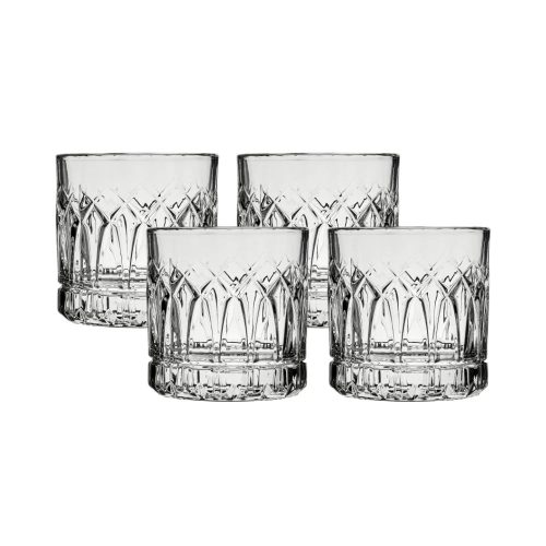 Corelle Dinnerware- Lightweight Traze PST Rocks Glasses (4-Pieces), 12-ounce, Dishwasher Safe