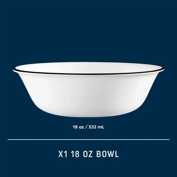 Corelle Dinnerware- Lightweight Brasserie 18-ounce Cereal Bowl