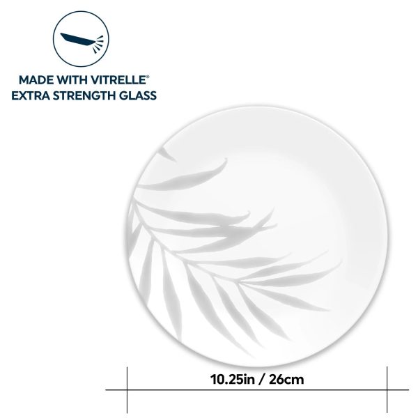 Corelle Dinnerware- Lightweight Solar Print 10.25 Dinner Plate, EXCLUSIVE
