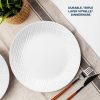 Corelle Dinnerware- Lightweight Linen Weave 10.25 Dinner Plate