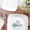 Corelle Dinnerware- Lightweight Boutique Vivid White 8-piece Dinnerware Set, Service for 4