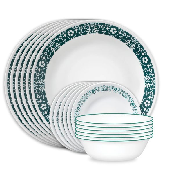 Corelle Dinnerware- Lightweight Penelope 18-piece Dinnerware Set, Service for 6 Corelle Dinnerware- Lightweight Penelope 18-piece Dinnerware Set, Service for 6