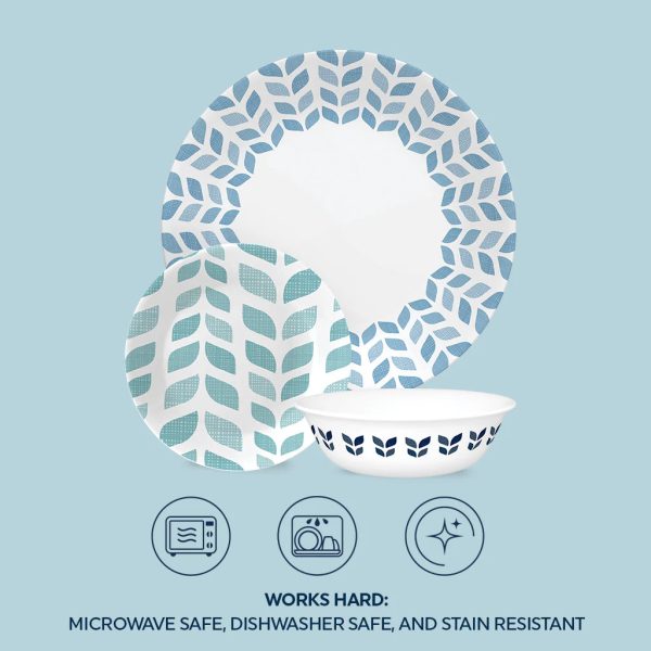 Corelle Dinnerware- Lightweight Global Collection Northern Pines 18-piece Dinnerware Set, Service for 6