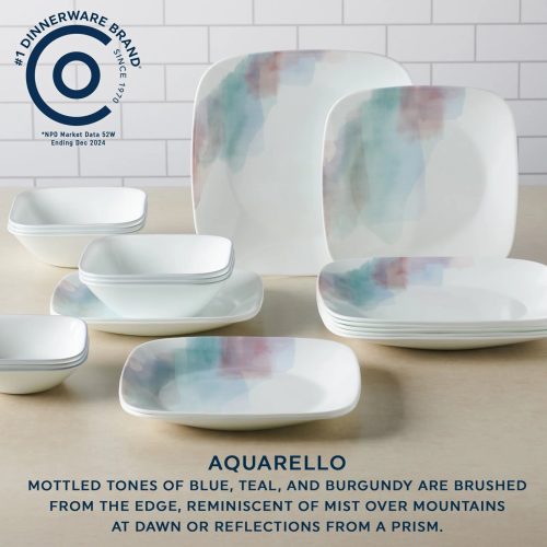 Corelle Dinnerware- Lightweight Timber Shadows 18-piece Dinnerware Set, Service for 6