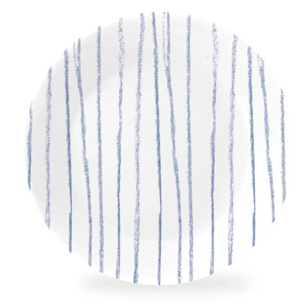 Corelle Dinnerware- Lightweight Botanical Stripes 6.75 Appetizer Plate