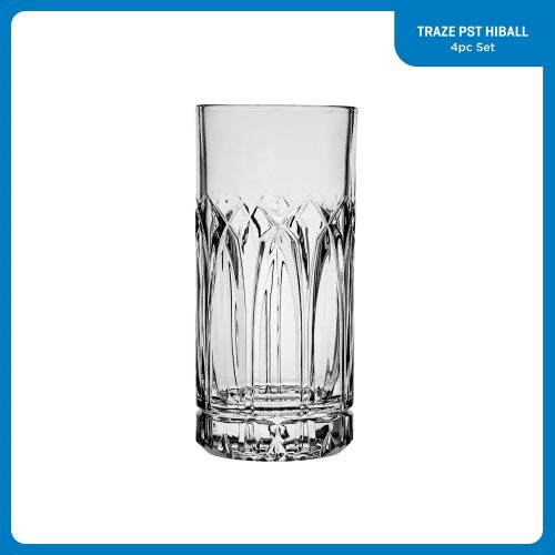 Corelle Dinnerware- Lightweightware Traze PST Highball Glasses (4-Pieces), 12-ounce, Dishwasher Safe