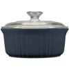 Corelle Dinnerware- Lightweight French Colors 1.5-quart Round Baking Dish, Navy