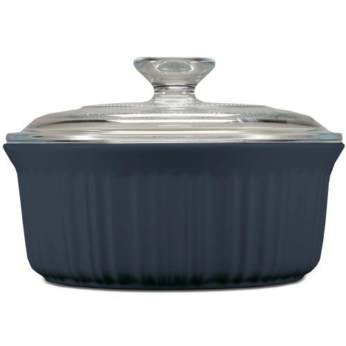 Corelle Dinnerware- Lightweight French Colors 1.5-quart Round Baking Dish, Navy