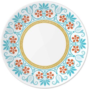Corelle Dinnerware- Lightweight Global Collection Terracotta Dreams 6.75″ Appetizer Plates, 6-pack