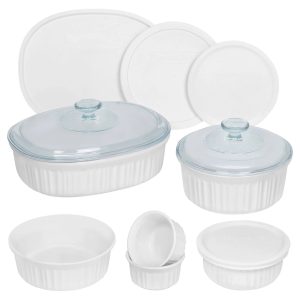 Corelle Dinnerware- Lightweight French White® 16-ounce Round Bakeware Dish