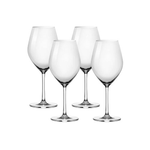 Corelle Dinnerware- Lightweight Sondria Red Wine Glasses (4-pieces), 20-ounce, Dishwasher Safe