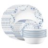 Corelle Dinnerware- Lightweight Darlington 18-piece Dinnerware Set, Service for 6