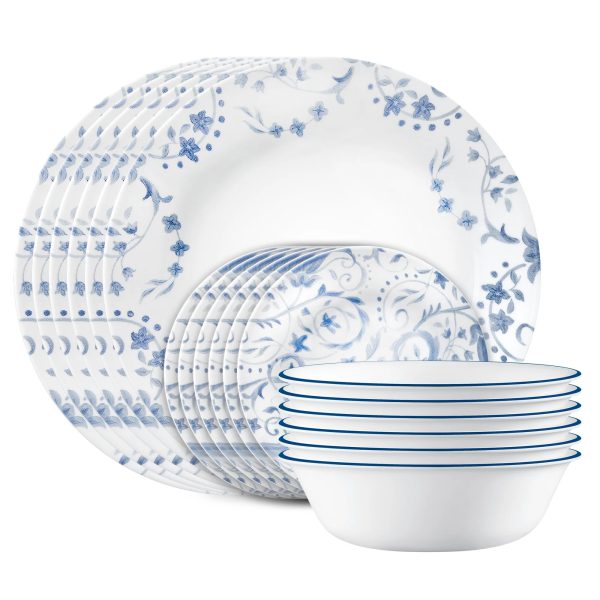 Corelle Dinnerware- Lightweight Darlington 18-piece Dinnerware Set, Service for 6