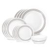 Corelle Dinnerware- Lightweight Brushed Silver 16-piece Dinnerware Set, Service for 4 Corelle Dinnerware- Lightweight Brushed Silver 16-piece Dinnerware Set, Service for 4