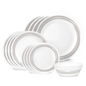 Corelle Dinnerware- Lightweight Brushed Silver 18-ounce Cereal Bowl