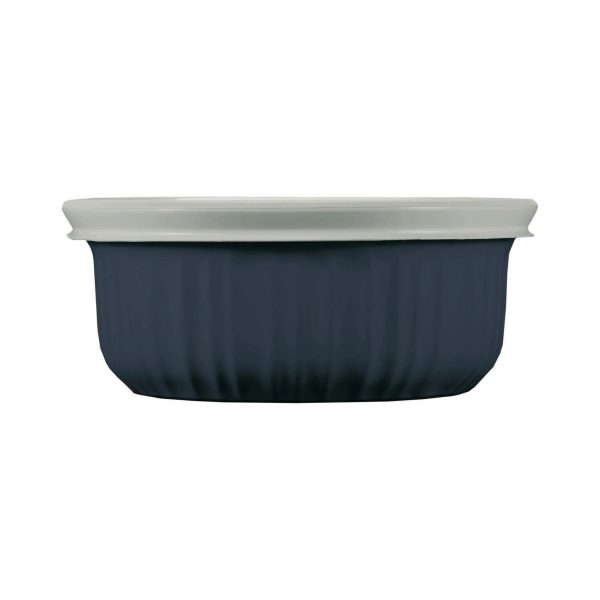 Corelle Dinnerware- Lightweight French Colors 16-ounce Baking Dish with Lid, Navy