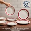 Corelle Dinnerware- Lightweight Sadie 16-piece Dinnerware Set, Service for 4