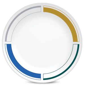 Corelle Dinnerware- Lightweight Color Block 10.25 Dinner Plate