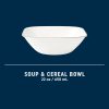 Corelle Dinnerware- Lightweight Square Wandering Grove 22-ounce Cereal Bowl
