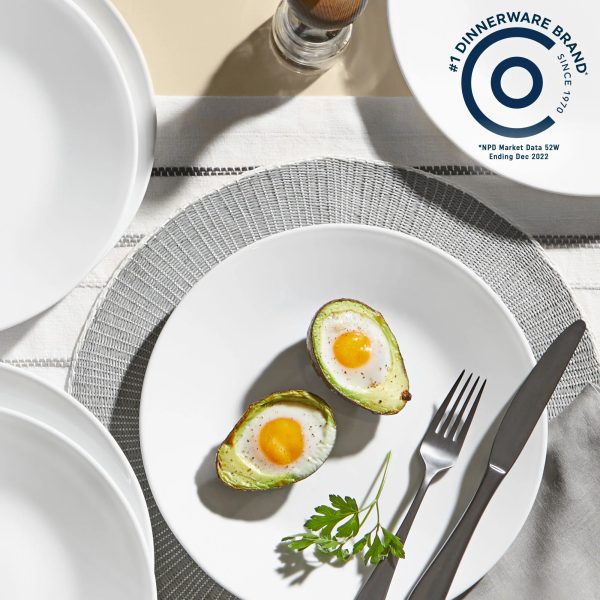 Corelle Dinnerware- Lightweight Shimmering White 32-piece Dinnerware Set, Service for 8