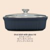 Corelle Dinnerware- Lightweight French Colors 2.5-quart Oval Baking Dish, Navy Corelle Dinnerware- Lightweight French Colors 2.5-quart Oval Baking Dish, Navy