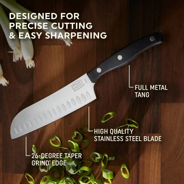 Corelle Dinnerware- Lightweight Ellsworth 2-piece Santoku Knife