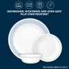 Corelle Dinnerware- Lightweight Amelia 12-piece Dinnerware Set, Service for 4 Corelle Dinnerware- Lightweight Amelia 12-piece Dinnerware Set, Service for 4