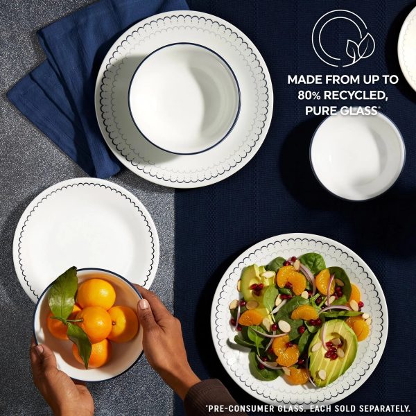 Corelle Dinnerware- Lightweight Caspian Lace 8.5 Salad Plate