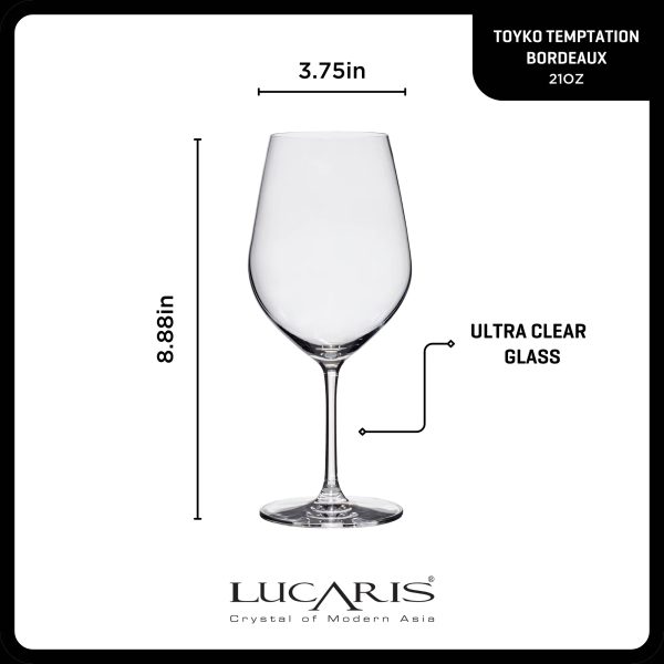 Corelle Dinnerware- Lightweight Tokyo Temptation Bordeaux Glasses (4-Pieces), 21-ounce, Dishwasher Safe, Lead-free Crystalline Corelle Dinnerware- Lightweight Tokyo Temptation Bordeaux Glasses (4-Pieces), 21-ounce, Dishwasher Safe, Lead-free Crystalline