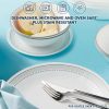 Corelle Dinnerware- Lightweight Mystic Gray 18-piece Mugless Dinnerware Set, Service for 6