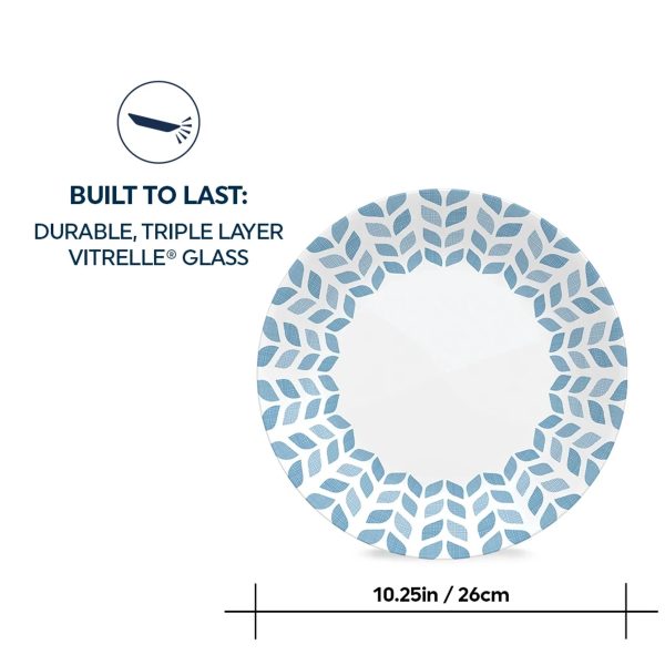 Corelle Dinnerware- Lightweight Global Collection Northern Pines 10.25 Dinner Plates, 6-pack