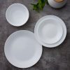 Corelle Dinnerware- Lightweight Winter Frost White Lunch Plates, 4-pack