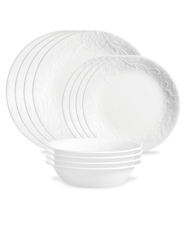 Corelle Dinnerware- Lightweight Bella Faenza 12-piece Dinnerware Set, Service for 4