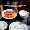 Corelle Dinnerware- Lightweight Botanical Stripes 18-ounce Cereal Bowls, 6-pack