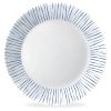 Corelle Dinnerware- Lightweight Botanical Stripes 10.25 Dinner Plate