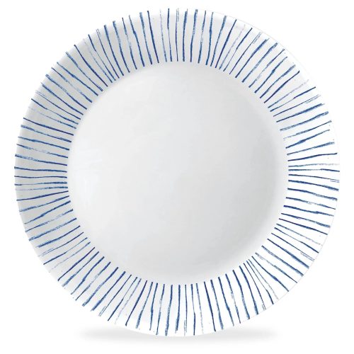 Corelle Dinnerware- Lightweight Botanical Stripes 6.75 Appetizer Plate