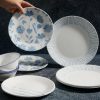 Corelle Dinnerware- Lightweight Botanical Stripes 12-piece Dinnerware Set, Service for 4