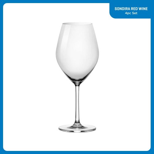 Corelle Dinnerware- Lightweight Sondria Red Wine Glasses (4-pieces), 20-ounce, Dishwasher Safe