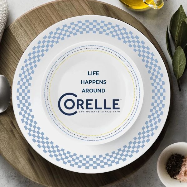 Corelle Dinnerware- Lightweight Amelia 12-piece Dinnerware Set, Service for 4 Corelle Dinnerware- Lightweight Amelia 12-piece Dinnerware Set, Service for 4