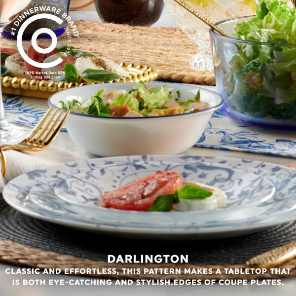 Corelle Dinnerware- Lightweight Darlington 18-ounce Cereal/Soup Bowl