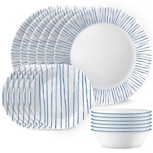 Corelle Dinnerware- Lightweight Ocean Blues 10.25 Dinner Plate